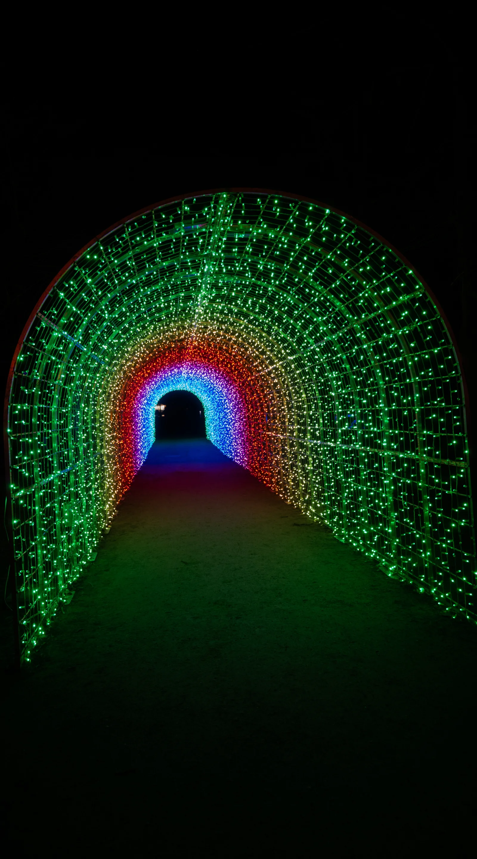 Tunnel de lumières — Lumières en Seine, Saint-Cloud